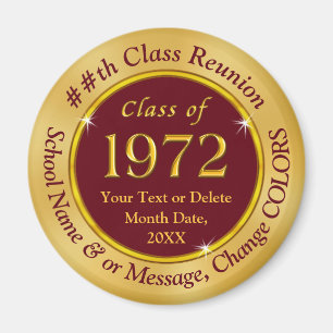 Íman Classe de 72 Reunião, Souvenirs personalizadas ba