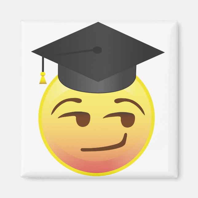 Íman Classe de Graduação Inteligente de Emoji Gift Magn (Frente)