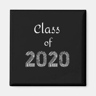 Íman Classe de ímã de letras brancas 2020