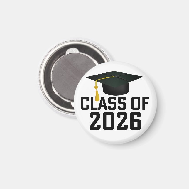 Íman Classe Letterman de Graduação 2026 (Front/Back)