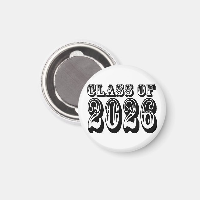 Íman Classe Ocidental de Graduação 2026 (Front/Back)