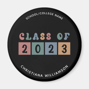 Íman Classe Retroativa Personalizada de Graduação 2023