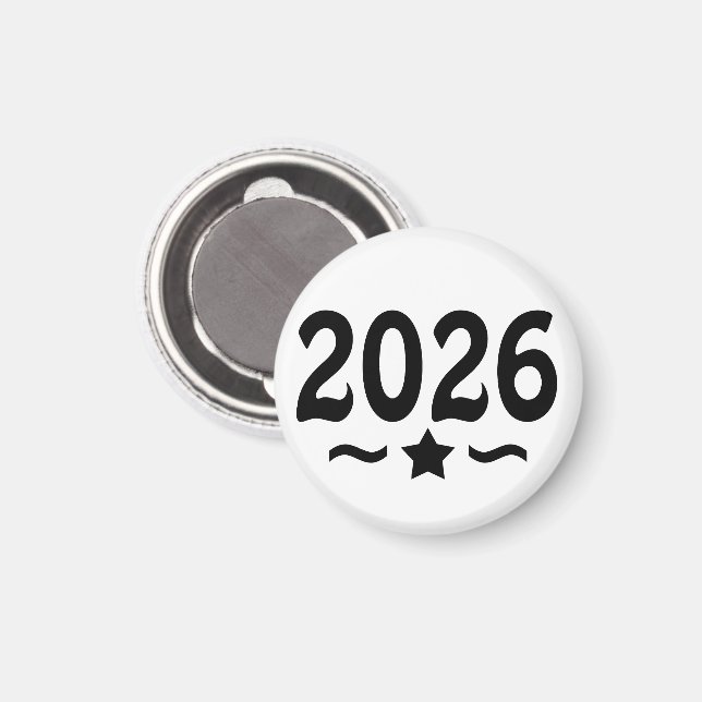 Íman Classe Star de Graduação 2026 (Front/Back)