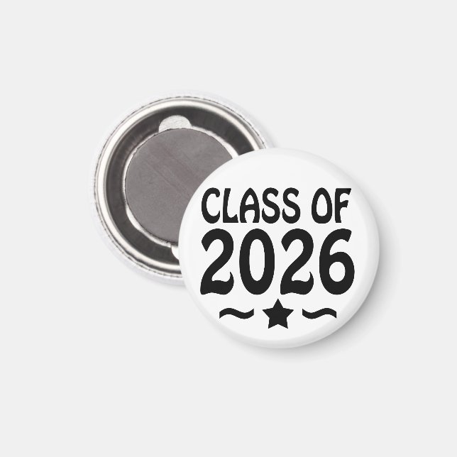 Íman Classe Star de Graduação 2026 (Front/Back)