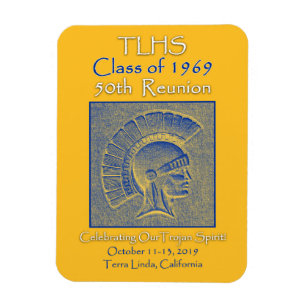 Íman Classe TLHS de 1969 Trojan Spirit 50ª Reunião
