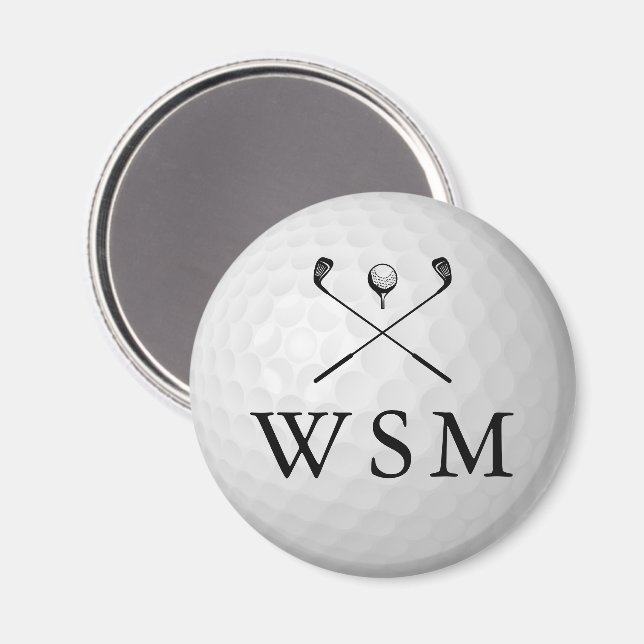 Íman Classic Personalized Monogram Golf Ball (Front/Back)