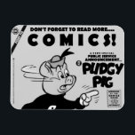 Íman Classic PUDGY PIG (P.S.A.) Magnet<br><div class="desc">- Classic 1950's PUDGY PIG: Public Service Announcement AD Funny Magnet.</div>