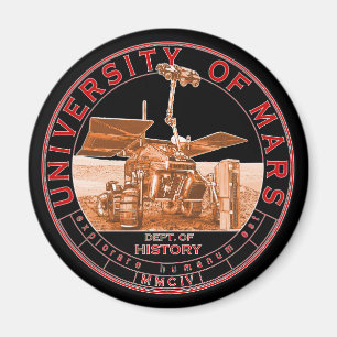 Íman Classic Red Orange Logo Mars University