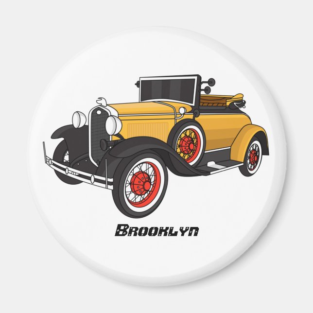 Íman Classic yellow car 1931 (Frente)