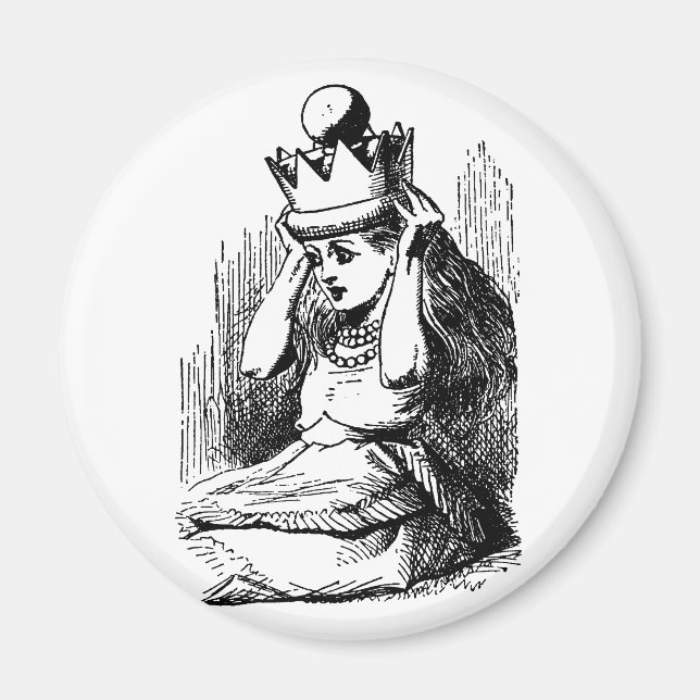 Íman Clássico Alice no País das Maravilhas, Alice com C (Frente)