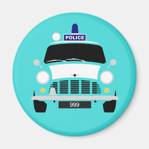 Íman Clássico Austin Mini Policial Van