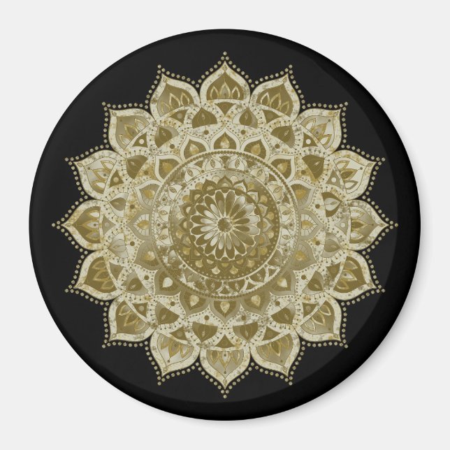 Íman Clássico Colorosamente Mandala Índia Estilo 4 (Frente)
