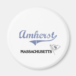 Íman Clássico da cidade de Amherst Massachusetts