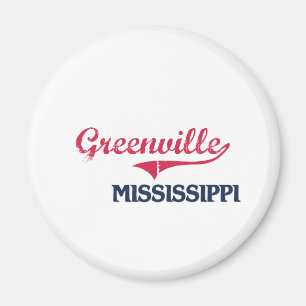 Íman Clássico da cidade de Greenville Mississippi
