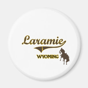 Íman Clássico da cidade de Laramie Wyoming