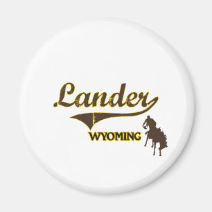 Íman Clássico da cidade de Wyoming do Lander