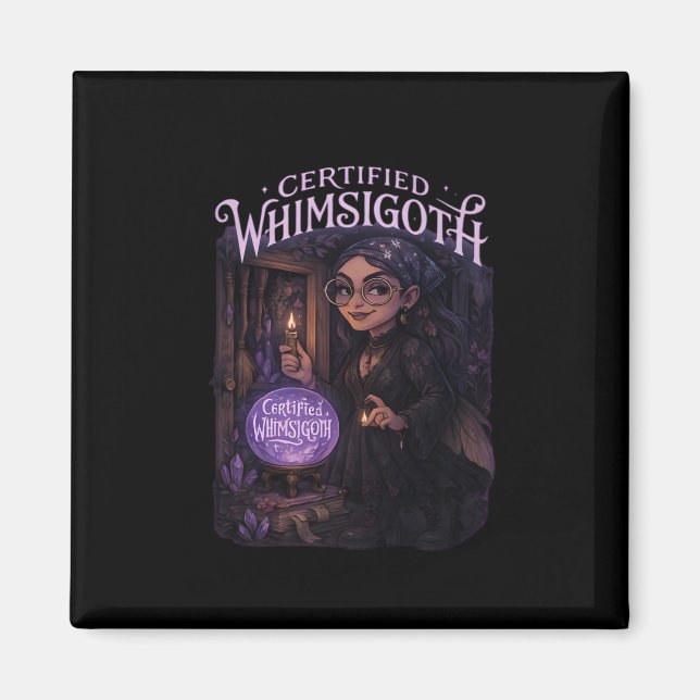 Íman Clássico de Armadilha de Bruxa de Whimsigoth Certi (Frente)