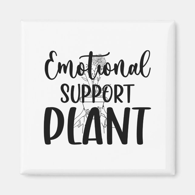 Íman Clássico de Magnet de Planta de Suporte Emocional (Frente)