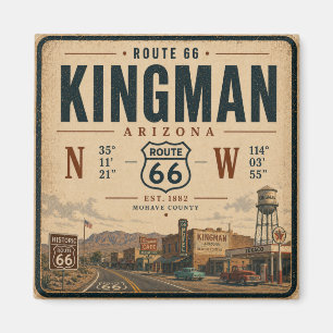 Íman Clássico Kingman Arizona Rota 66 Souvenir