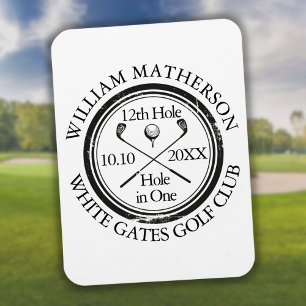 Íman Clássico Personalizado de Golfe Hole in One