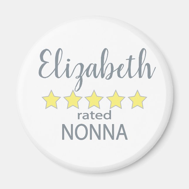 Íman Classificada com 5 Estrelas pela Nonna (Frente)