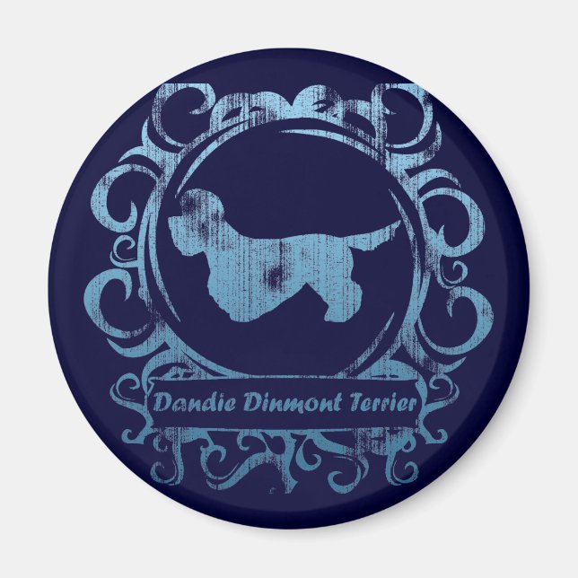 Íman Classy Weathered Dandie Dinmont Terrier (Frente)