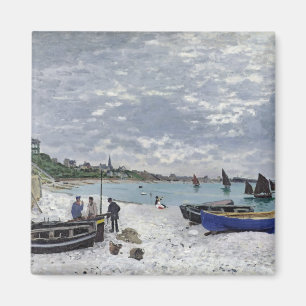 Íman Claude Monet a praia em Sainte-Adresse