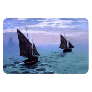 Íman Claude Monet: Barcos de pesca em sua maneira