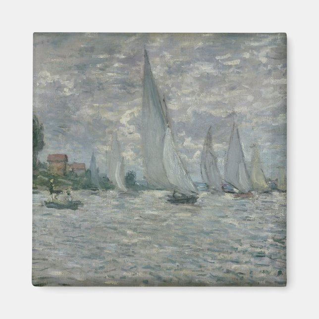 Íman Claude Monet | Barcos ou Regatta na Argentina (Frente)