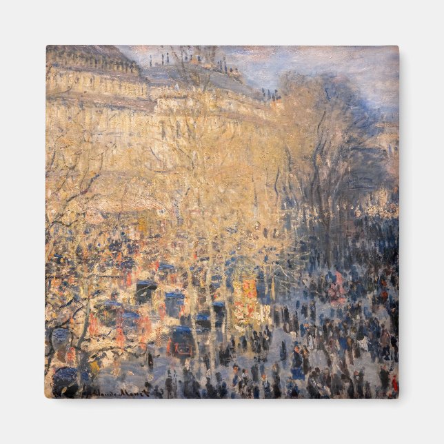 Íman Claude Monet - Boulevard des Capucines em Paris (Frente)