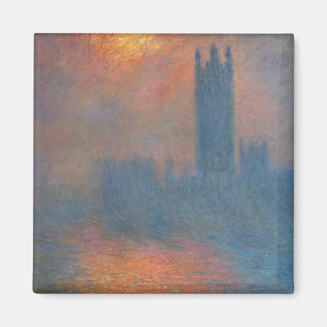Íman Claude Monet - Câmaras do Parlamento, Londres (Frente)