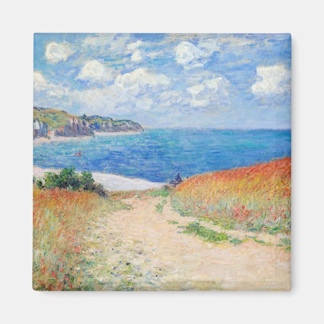 Íman Claude Monet - Caminho dos Campos de Trigo em Pour (Frente)