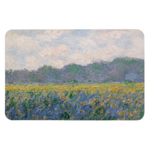Íman Claude Monet - Campo de Íris Amarelos em Giverny
