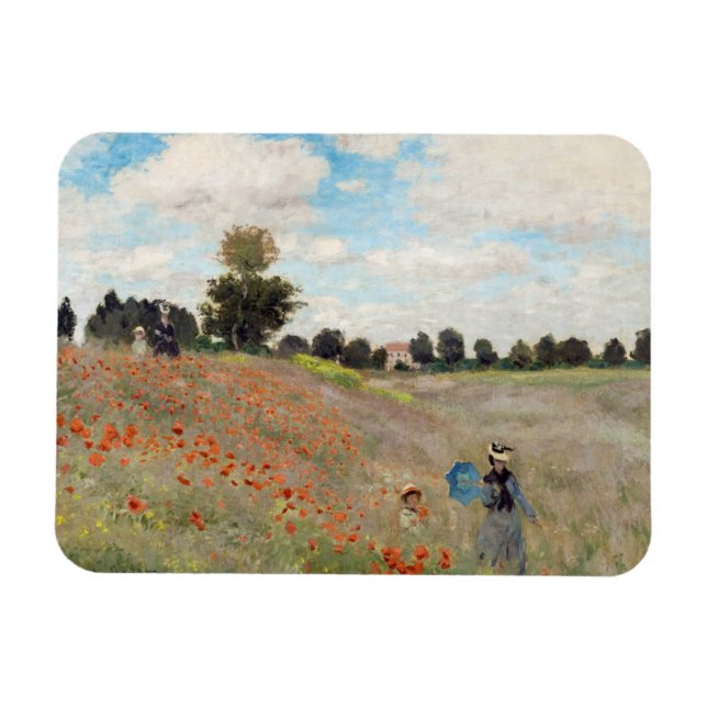 Íman Claude Monet - Campo de Papoulas (Horizontal)