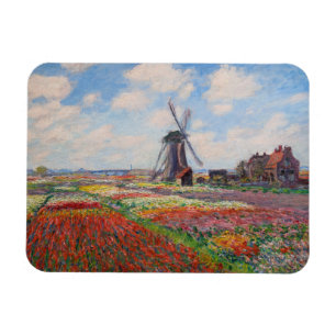 Íman Claude Monet - Campo de Tulipas na Holanda