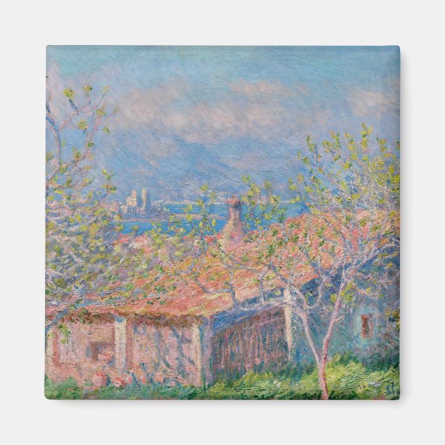 Íman Claude Monet - Casa dos Jardineiros em Antibes (Frente)