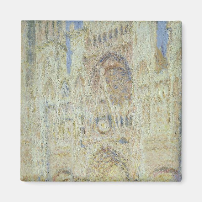 Íman Claude Monet | Catedral de Rouen em Sunset, 1894 (Frente)