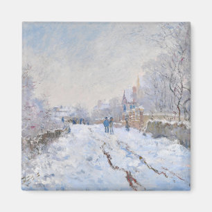 Íman Claude Monet - Cena de neve em Argenteuil