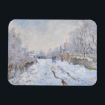 Íman Claude Monet - Cena de Neve na Argentina<br><div class="desc">Cena de Neve na Argentina / Rue sous la neige,  Argenteuil - Claude Monet,  1875</div>