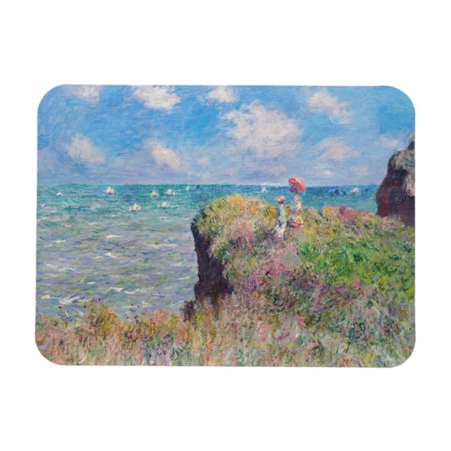 Íman Claude Monet - Cliff Walk em Pourville (Horizontal)