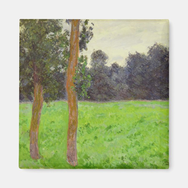 Íman Claude Monet | Deux Arbres dans la Prairie (Frente)