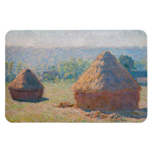 Íman Claude Monet - Haystacks, fim do Verão