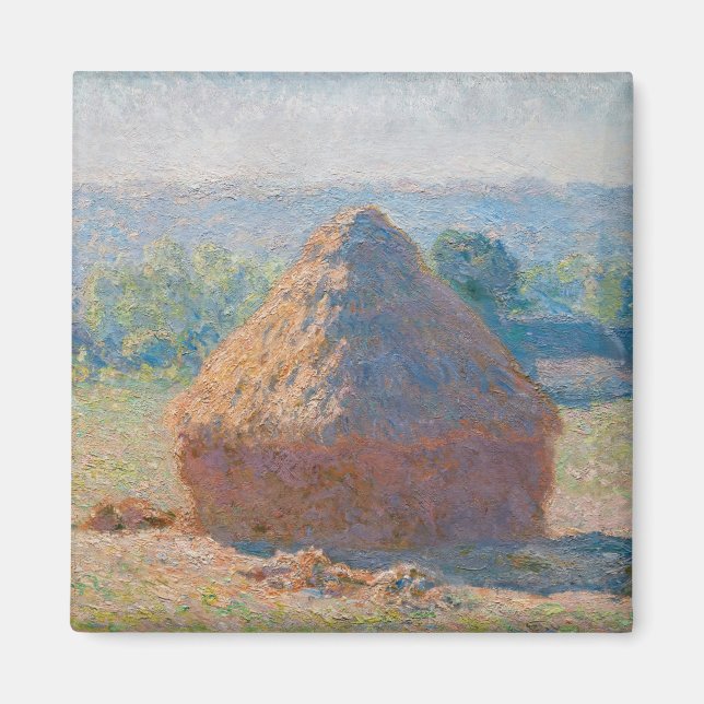 Íman Claude Monet - Haystacks, fim do Verão (Frente)