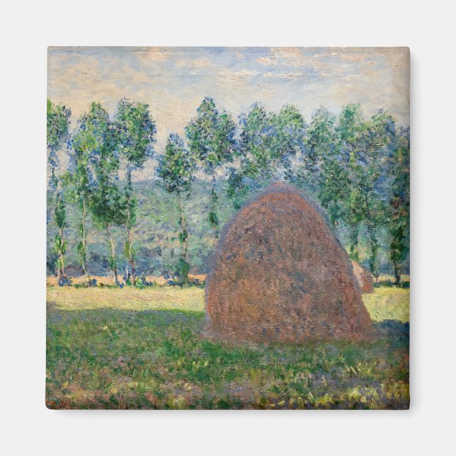 Íman Claude Monet - Haystacks perto de Giverny (Frente)