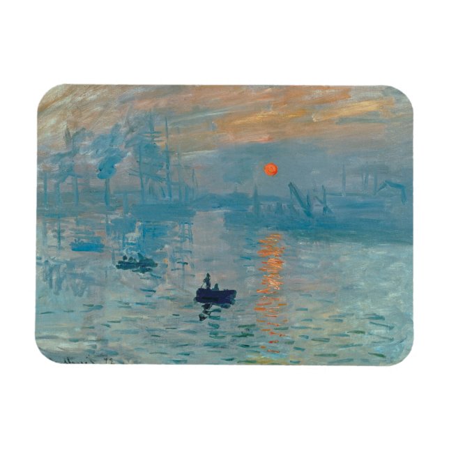 Íman CLAUDE MONET - Impressão, nascer do sol 1872 (Horizontal)