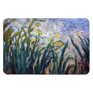 Íman Claude Monet - Íris Amarelos e Roxos