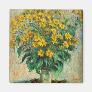Íman Claude Monet - Jerusalem Artichoke Flowers
