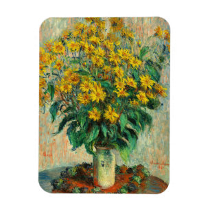 Íman Claude Monet - Jerusalem Artichoke Flowers