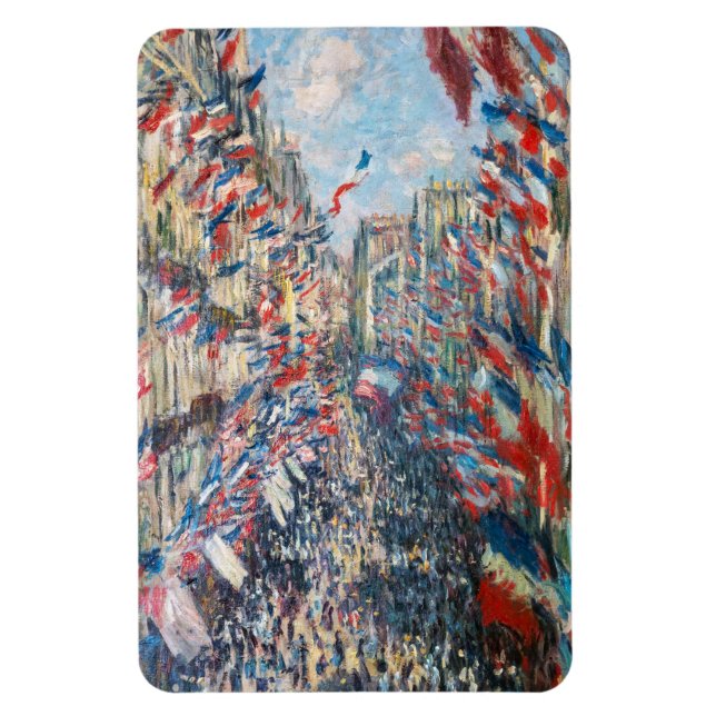 Íman Claude Monet - La Rue Montorgueil - Paris (Vertical)