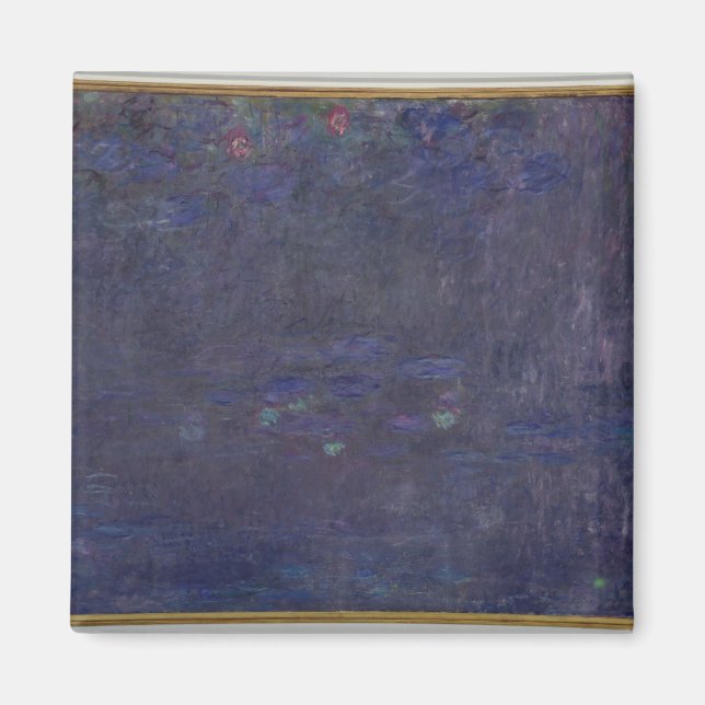 Íman Claude Monet | Lírios: Reflexões de Árvores (Frente)
